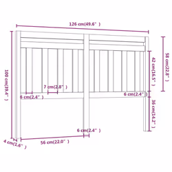 VidaXL 814087 headboard/footboard Brown - Additional view 5