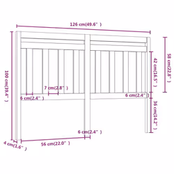 VidaXL 814096 headboard/footboard Grey - Additional view 5