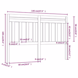 VidaXL 814097 headboard/footboard Brown - Additional view 5