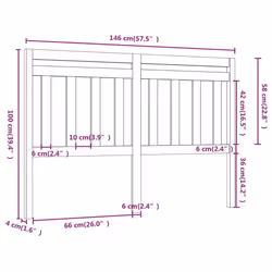 VidaXL 814101 headboard/footboard Grey - Additional view 5
