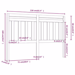 VidaXL 814106 headboard/footboard Grey - Additional view 5
