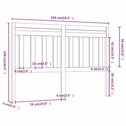 VidaXL 814107 headboard/footboard Brown - Additional view 5