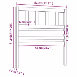 VidaXL 814121 headboard/footboard Grey - Additional view 6