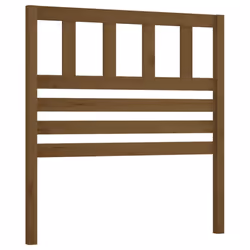 vidaXL Bed Headboard Bedroom Bed Header Decorative Headboard Solid Wood Pine - honey brown, 81 x 4 x 100 cm - Additional view 2