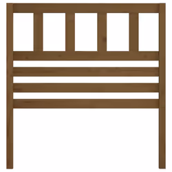 vidaXL Bed Headboard Bedroom Bed Header Decorative Headboard Solid Wood Pine - honey brown, 106 x 4 x 100 cm
