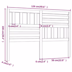 VidaXL 814136 headboard/footboard Grey - Additional view 6