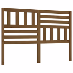 vidaXL Bed Headboard Bedroom Bed Header Decorative Headboard Solid Wood Pine - honey brown, 126 x 4 x 100 cm
