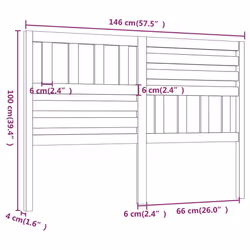 VidaXL 814148 headboard/footboard Black - Additional view 6