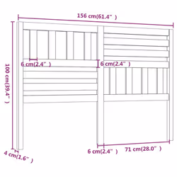 VidaXL 814156 headboard/footboard Grey - Additional view 5