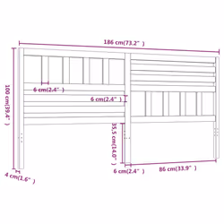 VidaXL 814163 headboard/footboard Black - Additional view 6