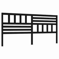 VidaXL 814168, Black, Pinewood, 2060 mm, 100 cm, 40 mm