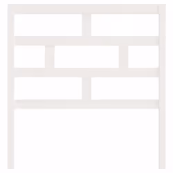 VidaXL 814170 headboard/footboard White - Additional view 4