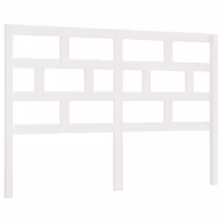 VidaXL 814195, White, Pinewood, 1460 mm, 100 cm, 40 mm