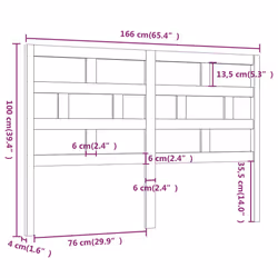 VidaXL 814211 headboard/footboard Grey - Additional view 6