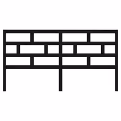 VidaXL 814218 headboard/footboard Black - Additional view 4