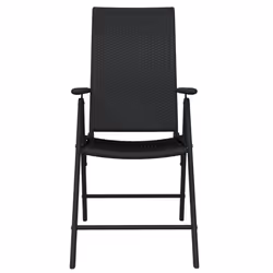vidaXL 7 Piece Garden Dining Set Black - Additional view 3