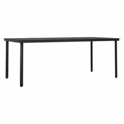 vidaXL 7 Piece Garden Dining Set Black - Additional view 4