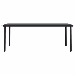 vidaXL 7 Piece Garden Dining Set Black - Additional view 5
