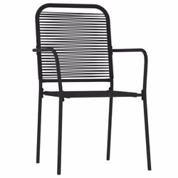vidaXL 7 Piece Garden Dining Set Black - Additional view 2