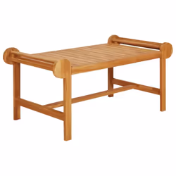 vidaXL Garden Lounge Set 4 Piece Solid Wood Teak Wooden Table Chair Patio Set - Additional view 5