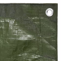 ) vidaXL Tarpaulin HDPE Tarp Ground Sheet Covering Multi Colours/Sizes/Models - Green, 180 g/mÂ² 3 x 4 m (W x L - Additional view 2