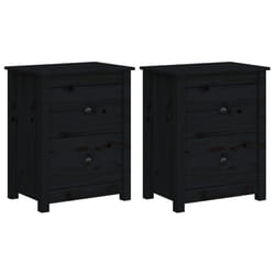 VidaXL 813688 nightstand/bedside table Black