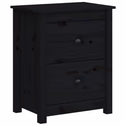 VidaXL 813688 nightstand/bedside table Black