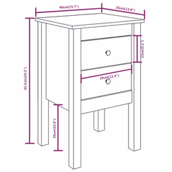 VidaXL 813689 nightstand/bedside table - Additional view 8