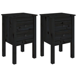 VidaXL 813698 nightstand/bedside table Black