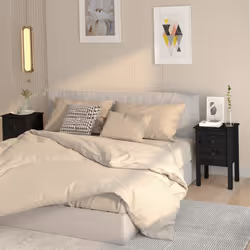VidaXL 813698 nightstand/bedside table Black
