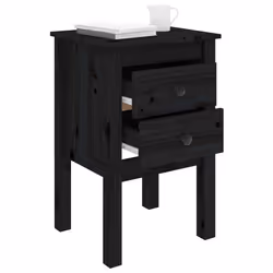 VidaXL 813698 nightstand/bedside table Black - Additional view 4
