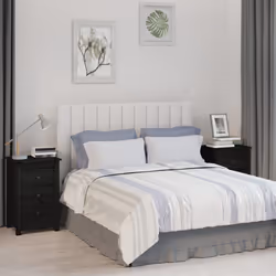 VidaXL 813708 nightstand/bedside table Black