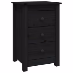 VidaXL 813708 nightstand/bedside table Black