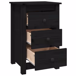 VidaXL 813708 nightstand/bedside table Black - Additional view 5