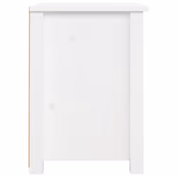 vidaXL 1/2x Solid Wood Pine Bedside Cabinet Wooden Side Table Multi Colours - White, 1 - Additional view 7