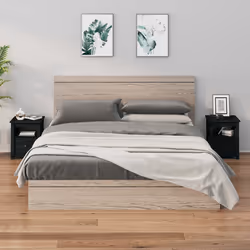 VidaXL 813718 nightstand/bedside table Black
