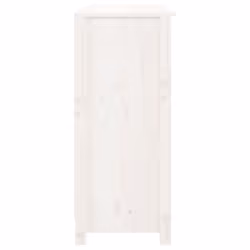 vidaXL Solid Wood Pine Sideboard Wooden Cupboard Storage Cabinet Multi Colours - white - Additional view 5