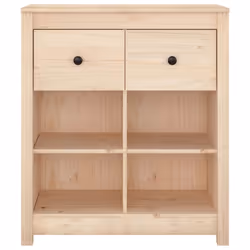 vidaXL Solid Wood Pine Sideboard Home Storage Cabinet Highboard Multi Colours - brown