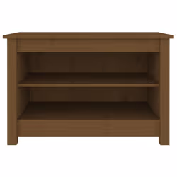 vidaXL Solid Wood Pine Shoe Bench Wooden Storage Rack Multi Colours/Sizes - honey brown