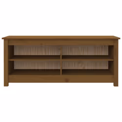 vidaXL Solid Wood Pine Shoe Bench Wooden Storage Rack Multi Colours/Sizes - Honey brown