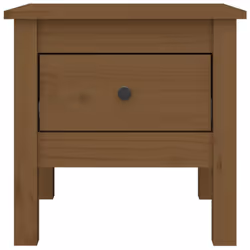 vidaXL 1/2x Solid Wood Pine Side Table Multi Colours 40x40x39 cm/50x50x49 cm - honey brown, 40 x 40 x 39 cm/2 - Additional view 8