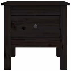 vidaXL 1/2x Solid Wood Pine Side Table Multi Colours 40x40x39 cm/50x50x49 cm - black, 40 x 40 x 39 cm/2 - Additional view 7
