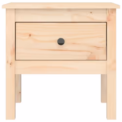vidaXL 1/2x Solid Wood Pine Side Table Multi Colours 40x40x39 cm/50x50x49 cm - brown, 50 x 50 x 49 cm/1 - Additional view 6
