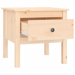 vidaXL 1/2x Solid Wood Pine Side Table Multi Colours 40x40x39 cm/50x50x49 cm - brown, 50 x 50 x 49 cm/1 - Additional view 7