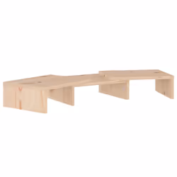 vidaXL Solid Wood Pine Monitor Stand Multi Colours 80x24x10.5/60x24x10.5 cm - brown, 60 x 24 x 10.5 cm