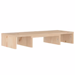 vidaXL Solid Wood Pine Monitor Stand Multi Colours 80x24x10.5/60x24x10.5 cm - brown, 60 x 24 x 10.5 cm