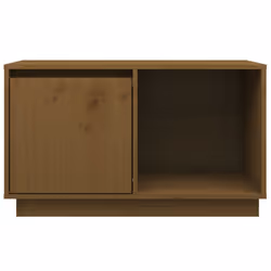 vidaXL Solid Wood Pine TV Cabinet Living Room TV Stand Furniture Multi Colours - honey brown