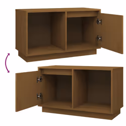 vidaXL Solid Wood Pine TV Cabinet Living Room TV Stand Furniture Multi Colours - honey brown - Additional view 6