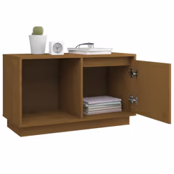 vidaXL Solid Wood Pine TV Cabinet Living Room TV Stand Furniture Multi Colours - honey brown - Additional view 8