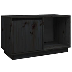 vidaXL Solid Wood Pine TV Cabinet Living Room TV Stand Furniture Multi Colours - black